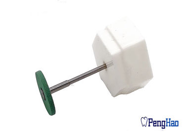 strumenti abrasivi di biossido di zirconio dentario di 22x2.5mm, macina ceramica dentaria verde del diamante