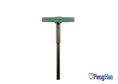 strumenti abrasivi di biossido di zirconio dentario di 22x2.5mm, macina ceramica dentaria verde del diamante
