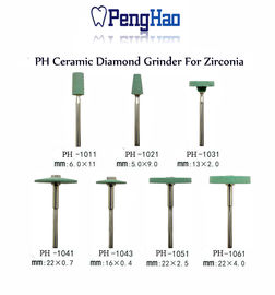 Strumenti abrasivi di biossido di zirconio dentario termoresistente, biossido di zirconio ceramico del diamante che frantuma Burs
