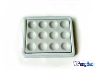 Il laboratorio dentario di plastica della copertura &amp; del fondo fornisce il piatto ceramico di miscelazione di 12 scanalature