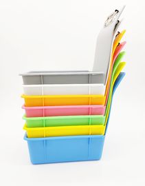 Strumenti dentari del laboratorio di forma quadrata, pentole dentarie di plastica del lavoro con il supporto della clip