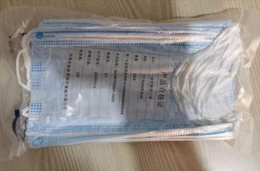 maschera di protezione protettiva eliminabile di 3 tessuti non tessuti di strato (centro è il tessuto di Colata-Brown)
