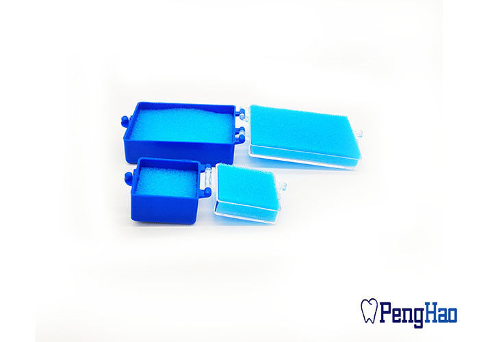 Contenitore di plastica quadrato di dente, prodotti dentari del laboratorio con la spugna/cassa dentaria del fermo